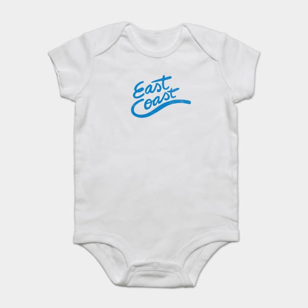 East Coast retro typography Baby Bodysuit by Vanphirst